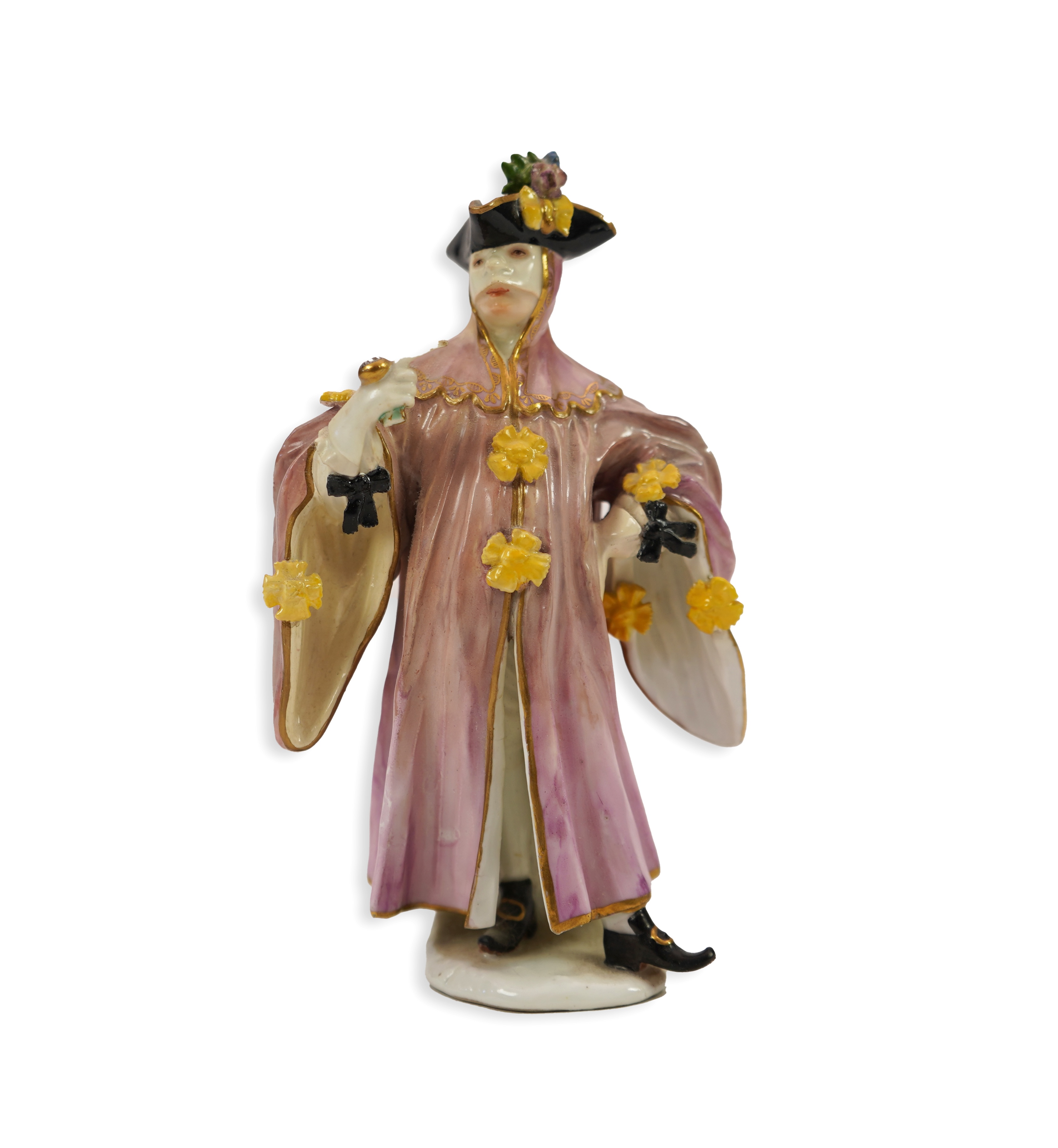 A Meissen figure of Avvocato or a Masquerader, c.1745, modelled by J. J. Kandler